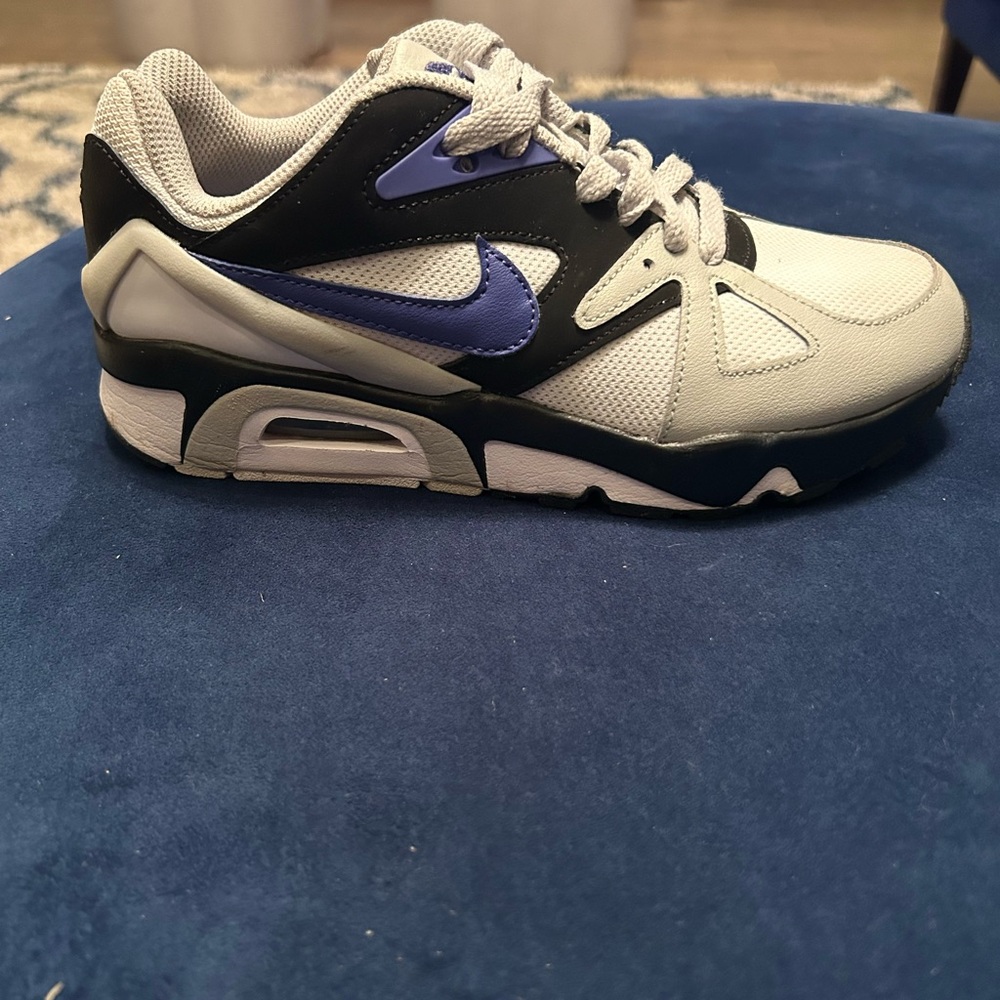 Nike Air Structure Triax 91 Grey Purple Lapis Sz 4 Youth Great Condition!
